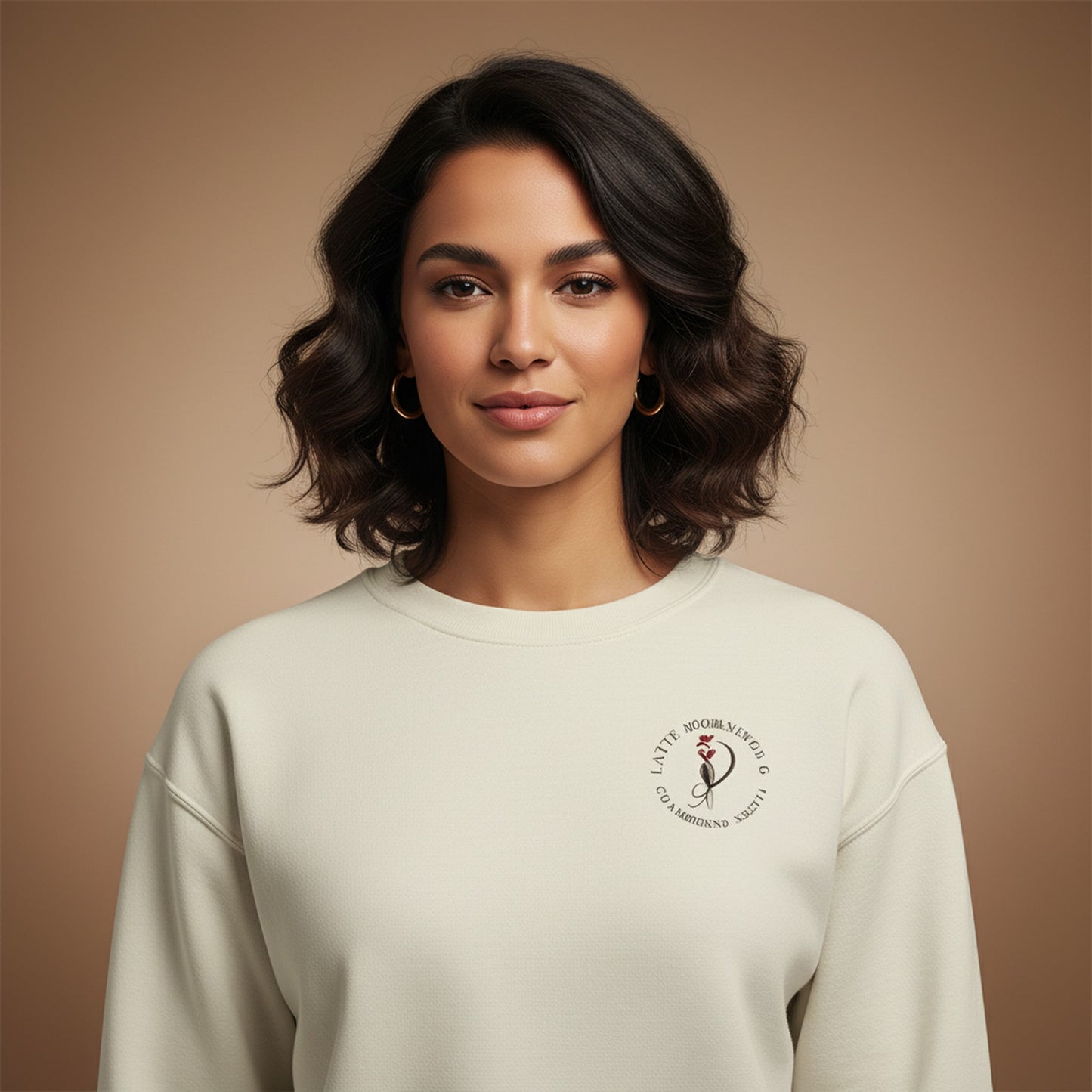 Chic Latte Mornings Champagne Nights Sweatshirt - Trendy Comfy Apparel