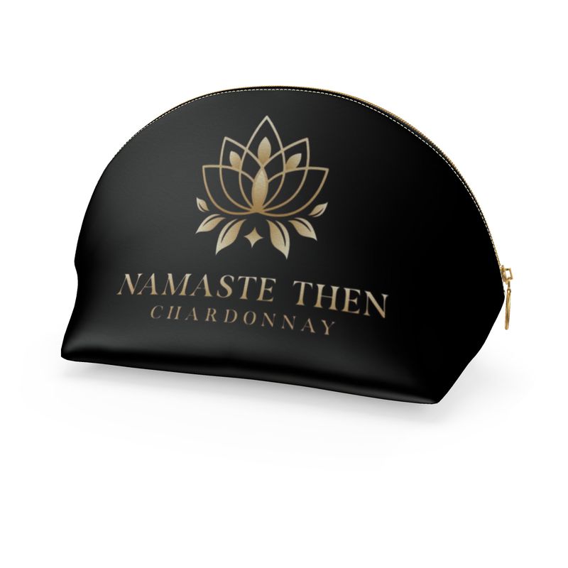 Namaste Then Chardonnay Makeup Bag | Wine Lovers Cosmetic Pouch