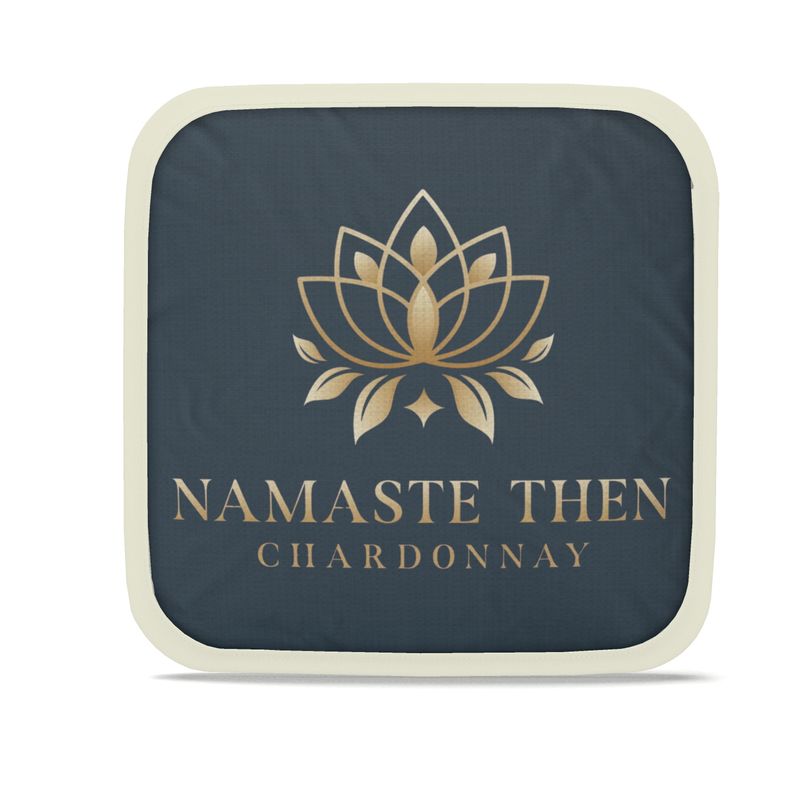 Namaste Then Chardonnay: Set of 2 Ink Blue Pot Grabs