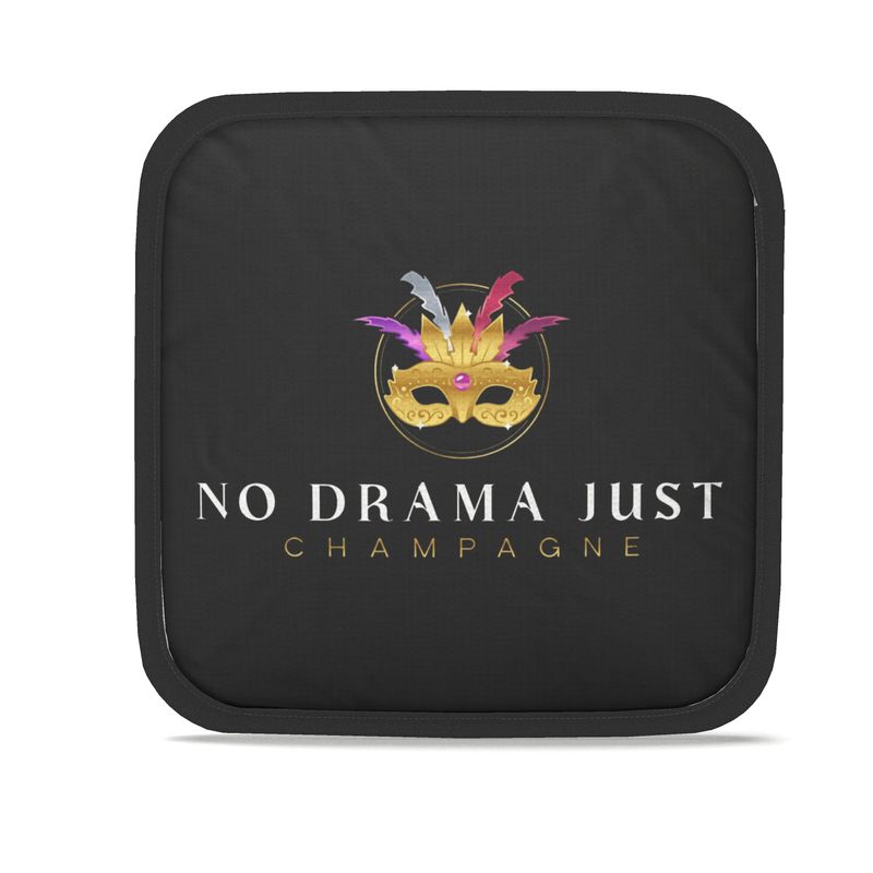 No Drama Just Champagne Pot Grabs | Chic Set of Two Oven Mitts