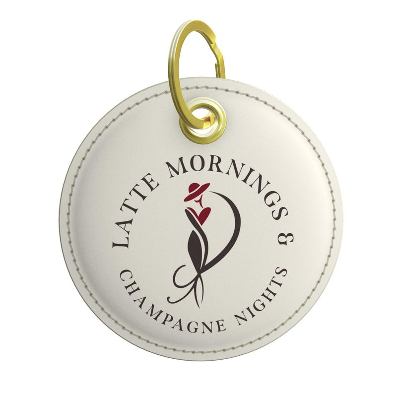 Latte Mornings & Champagne Nights Key Chain - Fun Accessory for Everyday Use