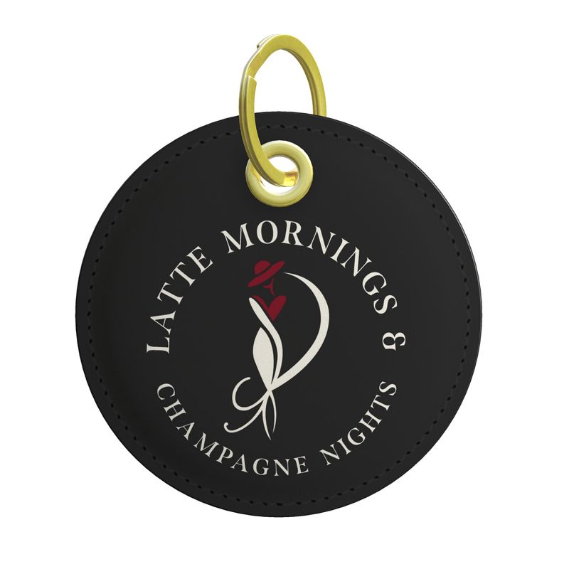 Latte Mornings Champagne Nights Keychain - Perfect Gift for Coffee Lovers