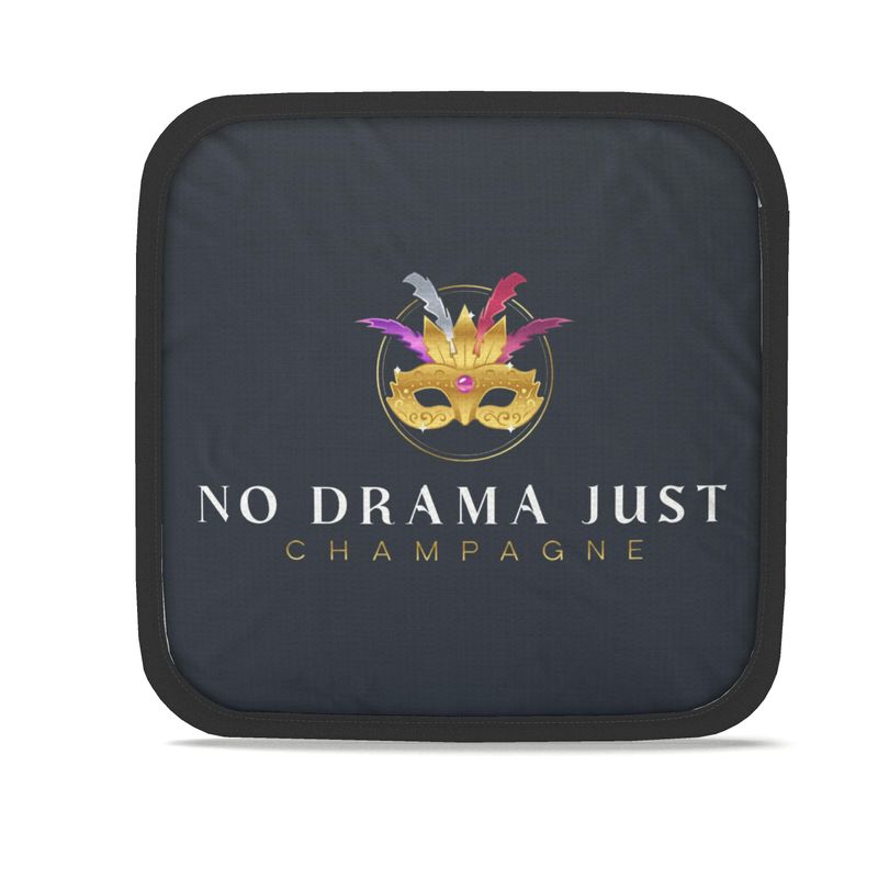 No Drama Just Champagne Set of Two Pot Grabs - Stylish & Fun Kitchen Accessories