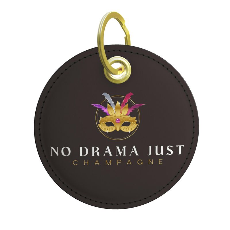 No Drama Just Champagne Key Ring - Perfect Gift for Wine and Bubbly Enthusiasts