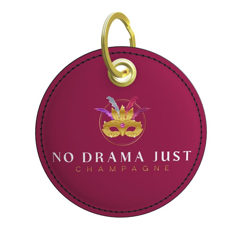 No Drama Just Champagne Key Ring - Perfect for Celebrations