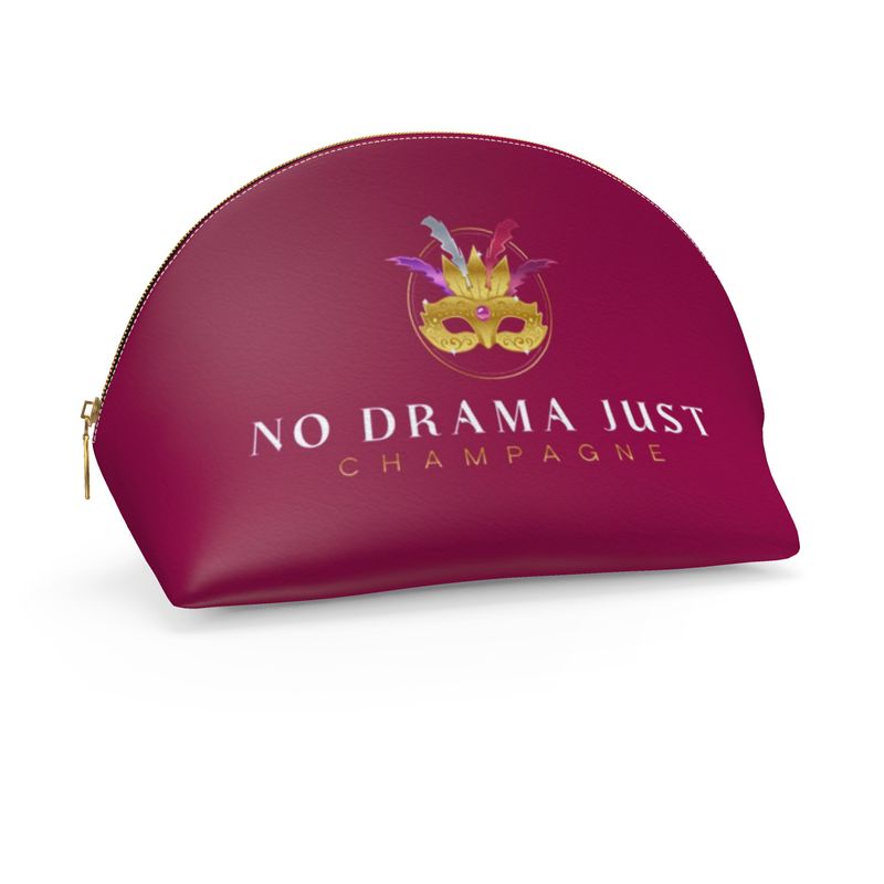 Chic No Drama Just Champagne Makeup Bag | Travel Cosmetic Case