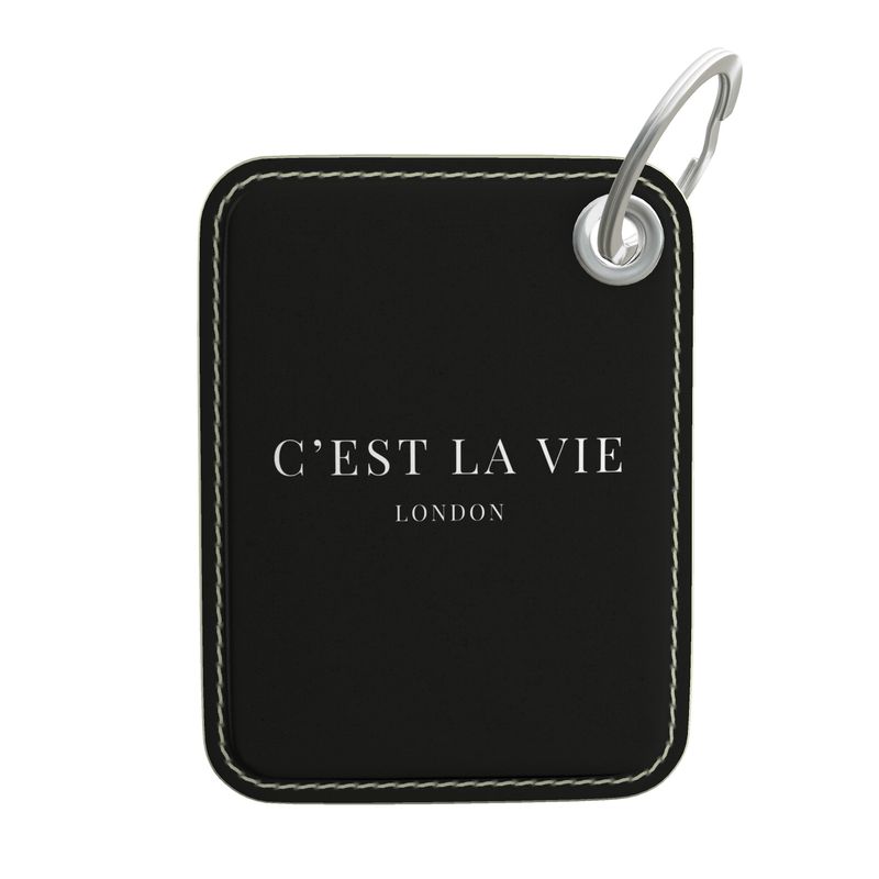 C'EST LA VIE Black Key Ring - Chic & Stylish Key Holder