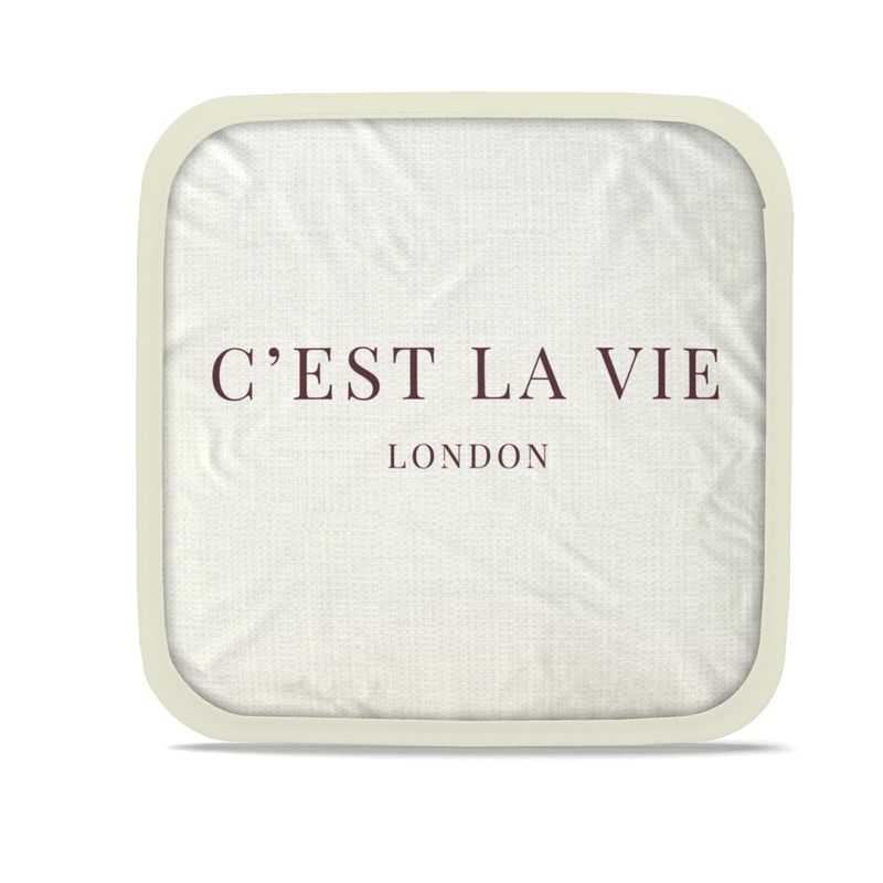 C'EST LA VIE Ivory Pot Grabs - Set of 2 Stylish Kitchen Essentials