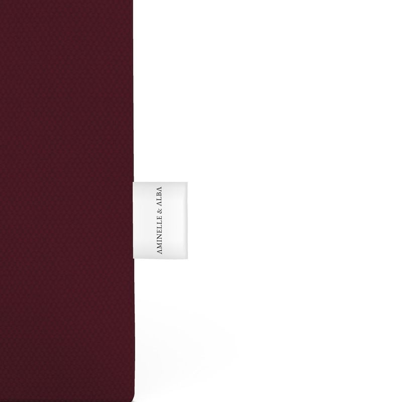 Chic C'EST LA VIE Burgundy Tote Bag for Daily Use