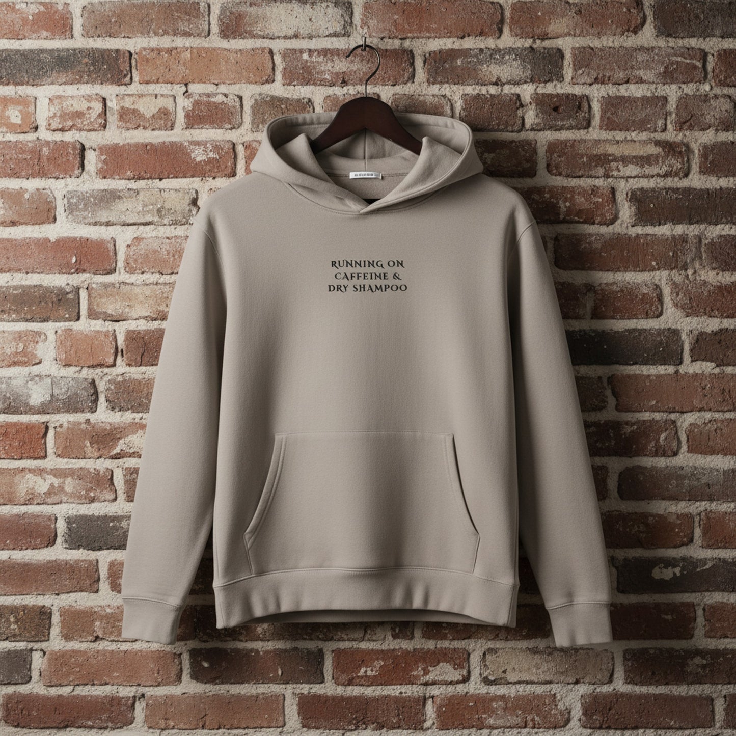 Running On Caffeine & Dry Shampoo Hoodie | Cosy Sweatshirt for Coffee Lovers