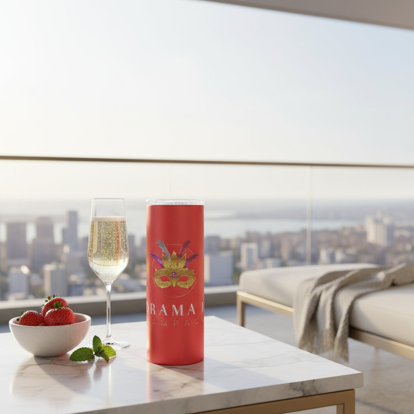 No Drama Just Champagne Water Bottle | Fun and Stylish Drinkware