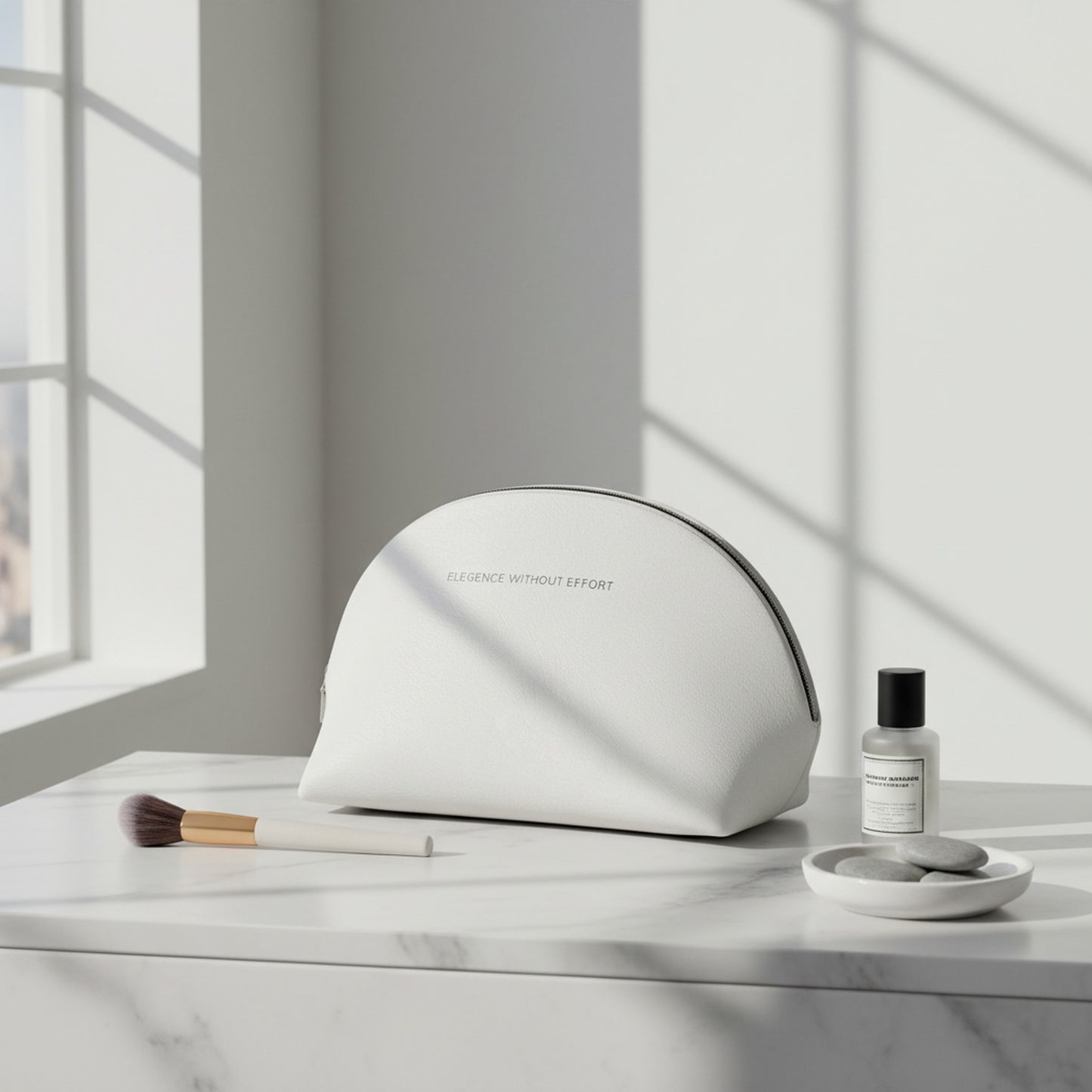 Elegance Without Effort Makeup Bag - Chic Cosmetic Pouch