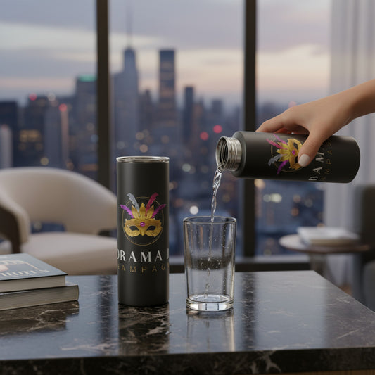 Chic 'No Drama Just Champagne' Water Bottle - Perfect Gift!