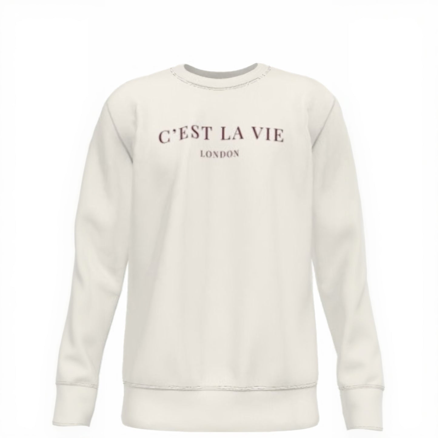 C'est La Vie Women's Sweatshirt - Elegant Luxury Fashion