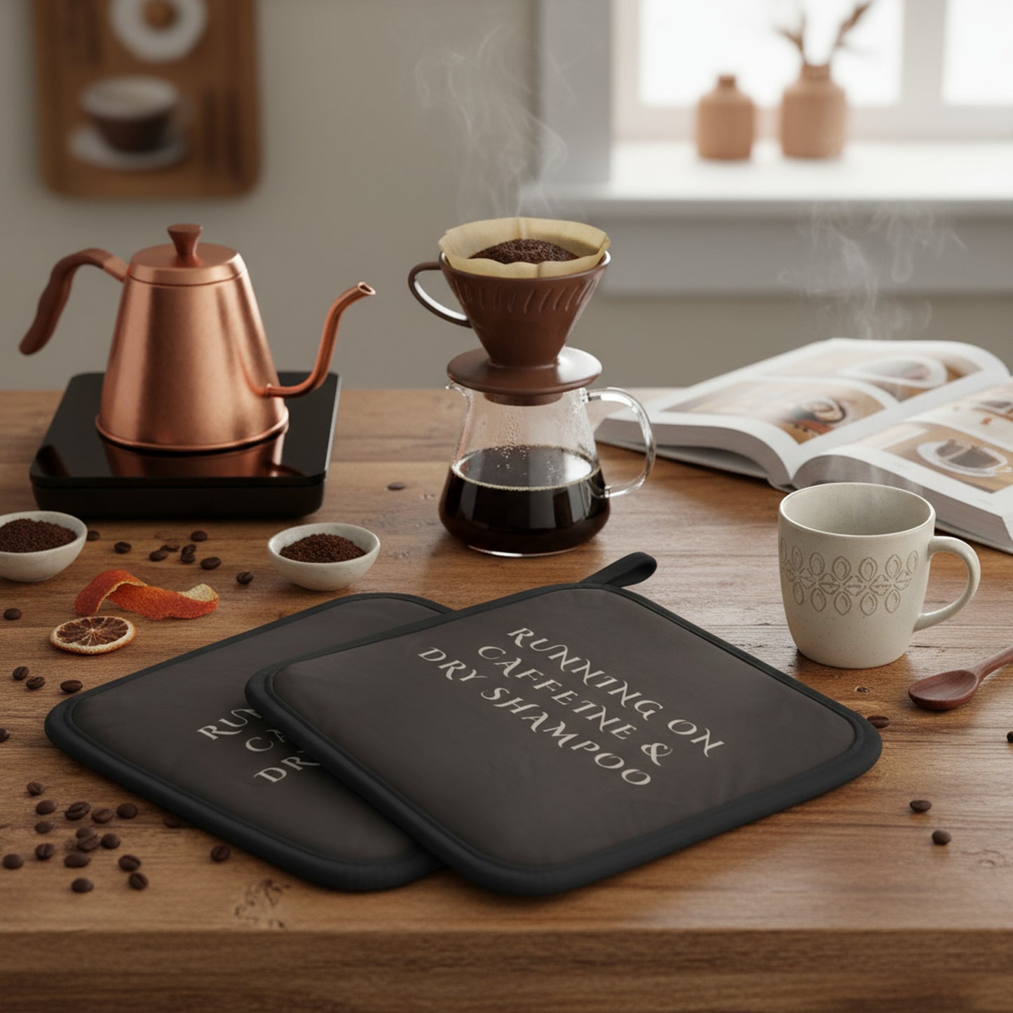 Running on Caffeine & Dry Shampoo Duo - Set of Two Pot Grabs