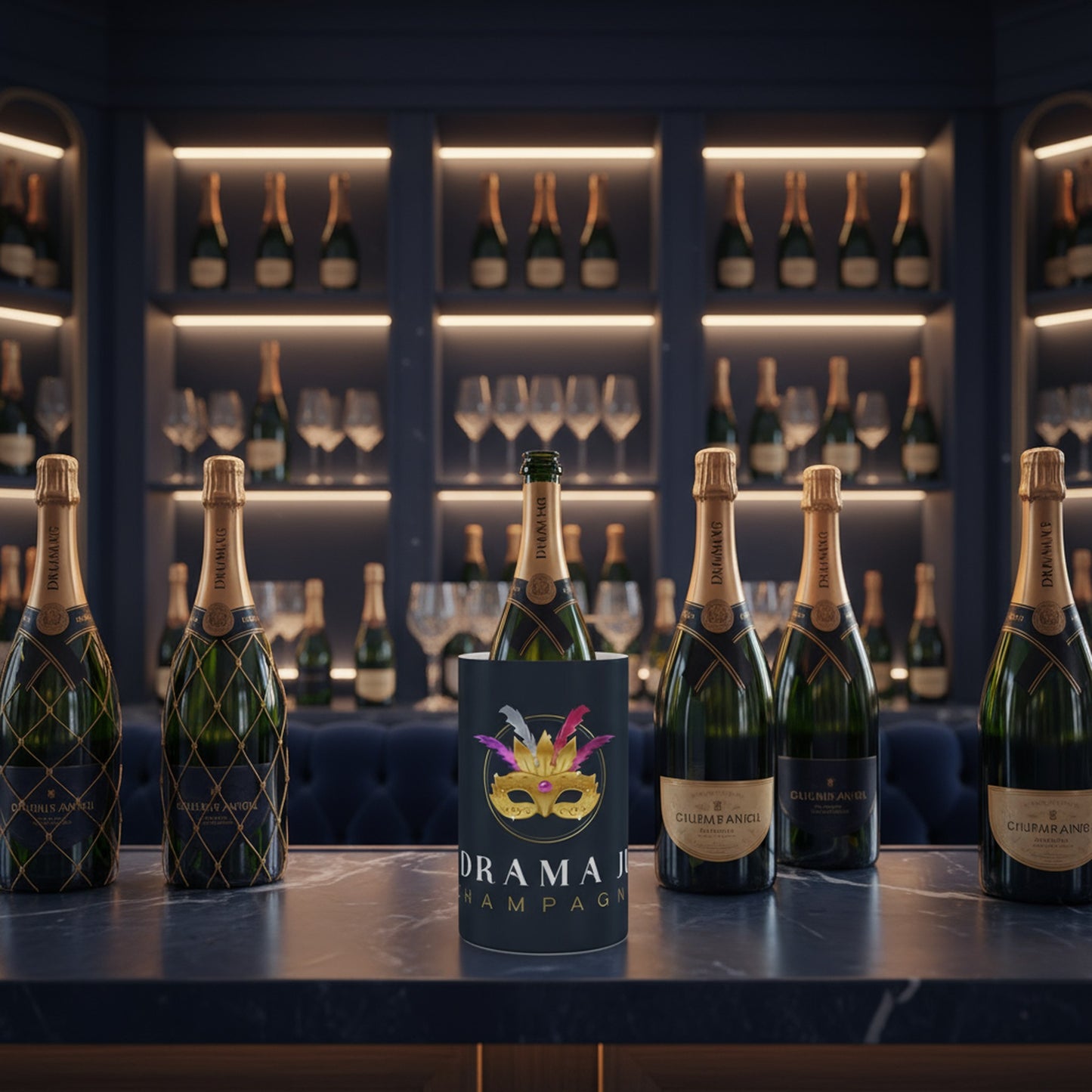 Chic No Drama Just Champagne Wine Cooler - Perfect for Parties