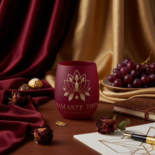 Chic Namaste Then Chardonnay Crystal Water Glass