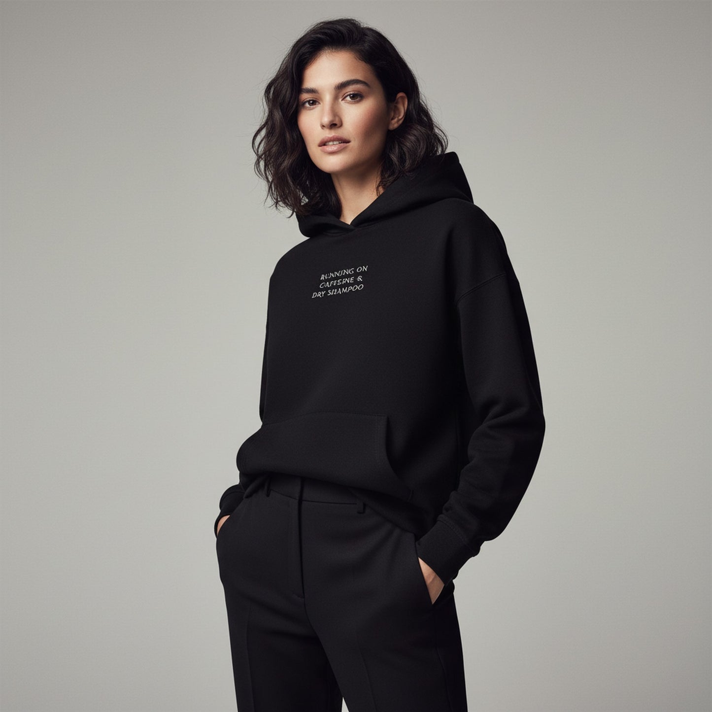 Running On Caffeine & Dry Shampoo Sweatshirt - Cosy & Chic