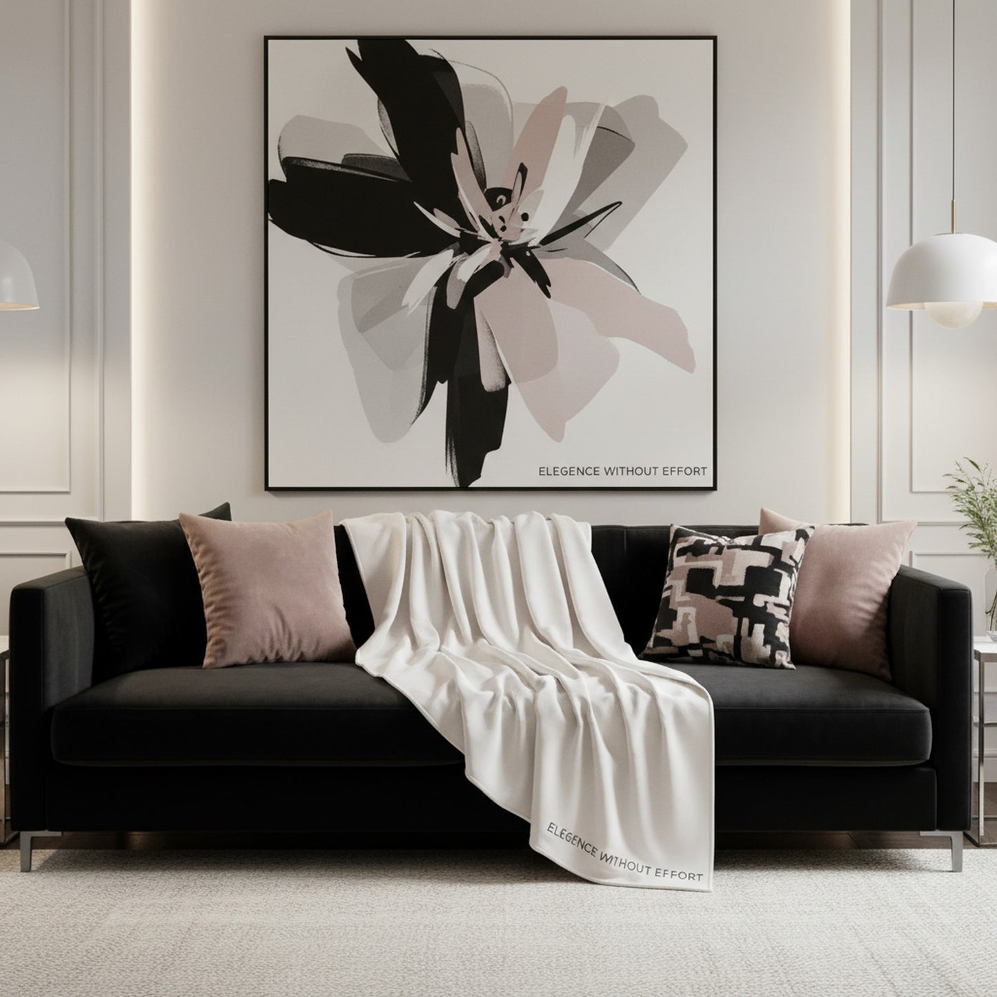 Luxurious Sherpa Velvet Throw - Elegance Without Effort