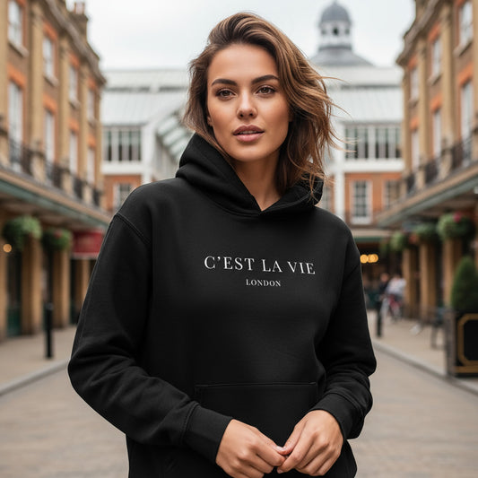 Stylish C'EST LA VIE Luxury Hoodie - Perfect for Everyday Wear