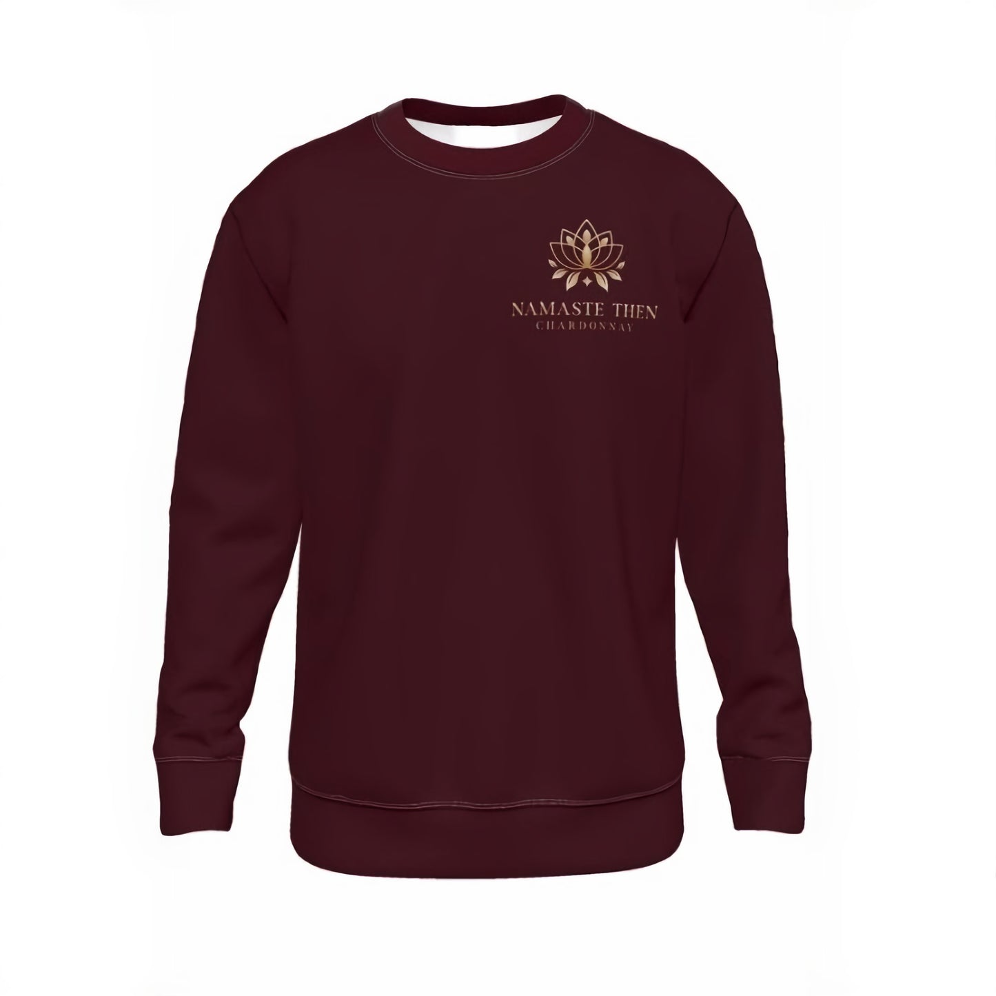 Namaste Then Chardonnay Burgundy Sweatshirt | Comfy Luxe Style