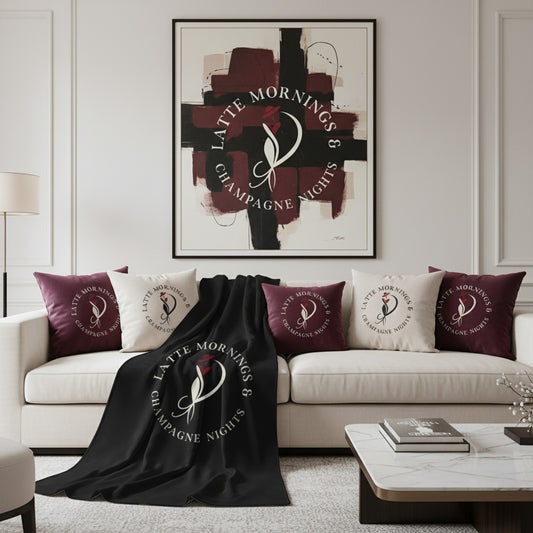 Luxury Sherpa Throw: Perfect for Latte Mornings & Champagne Nights