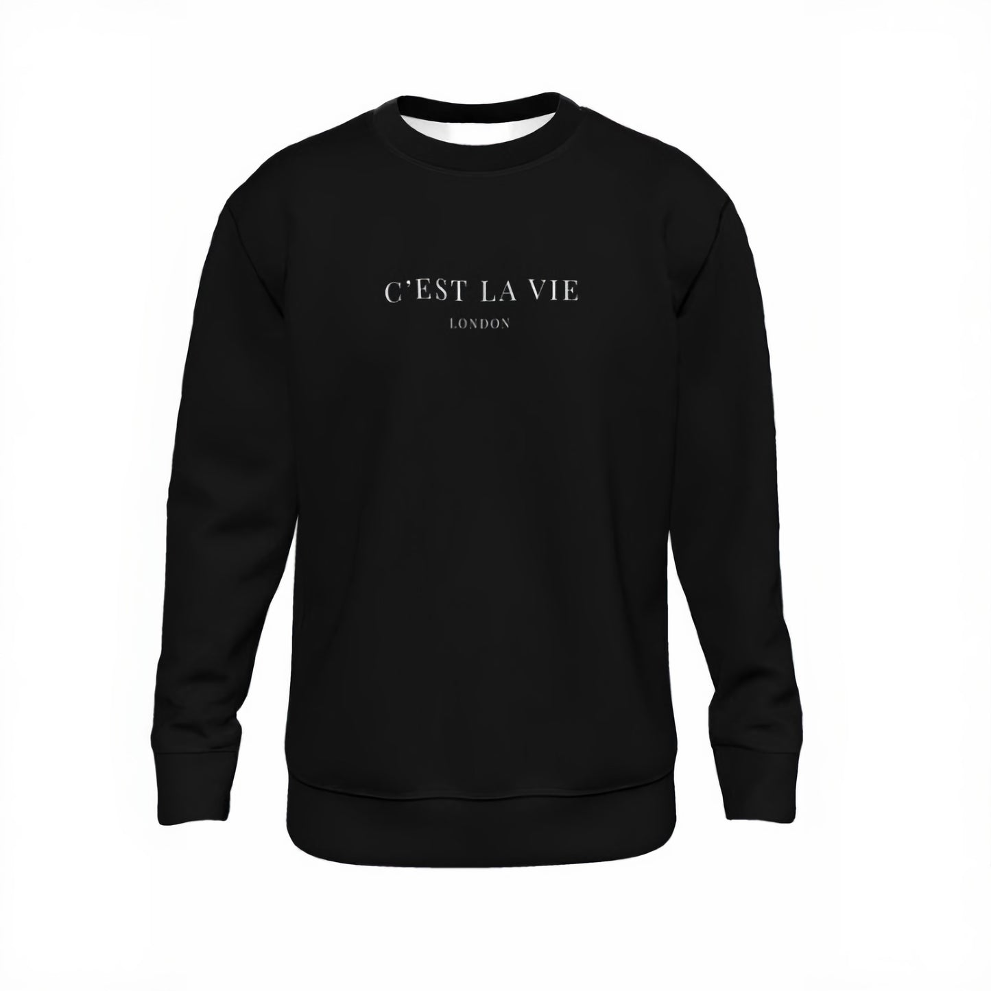 C'EST LA VIE Black Sweatshirt | Premium Quality Luxury Apparel