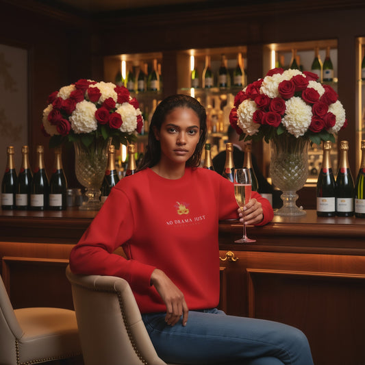 Cozy No Drama Just Champagne Sweatshirt - Casual Style for Every Occasion