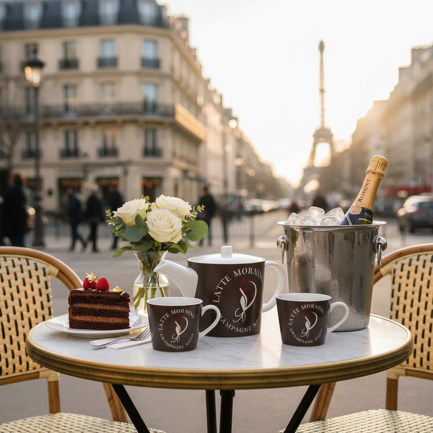 Elegant Bone China Tea Pot for Latte Mornings & Champagne Nights