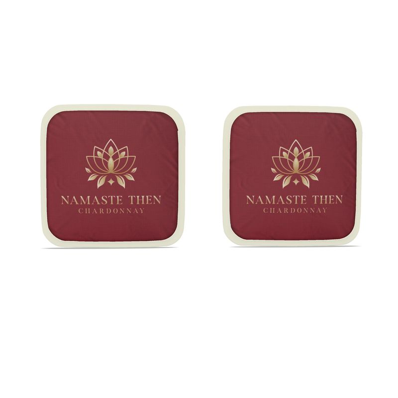 Chardonnay & Namaste Pot Grabs - Set of Two for Stylish Cooking