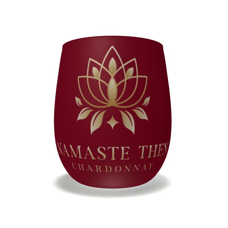 Chic Namaste Then Chardonnay Crystal Water Glass