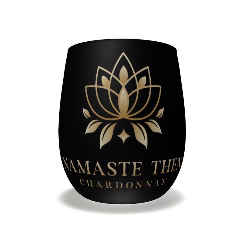 Chic Namaste Then Chardonnay Crystal Glass - Perfect for Water & Wine