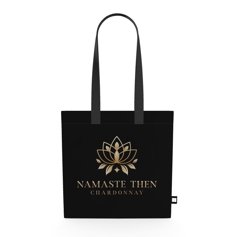 Namaste Then Chardonnay Canvas Tote | Stylish Wine & Yoga Bag