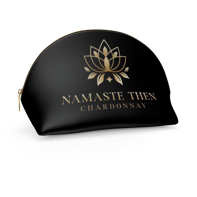 Namaste Then Chardonnay Makeup Bag | Wine Lovers Cosmetic Pouch