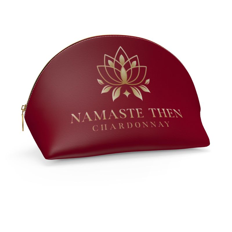 Chic Namaste Then Chardonnay Makeup Bag - Perfect for Wine Lovers