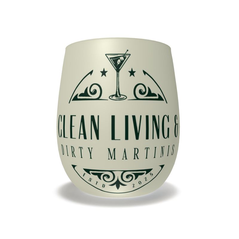 Elegant Crystal Water Glass for Clean Living & Martinis