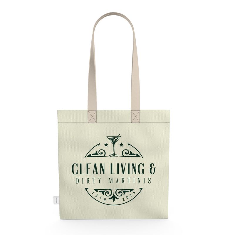 Stylish Clean Living & Dirty Martinis Tote: Perfect Gift for Cocktail Lovers