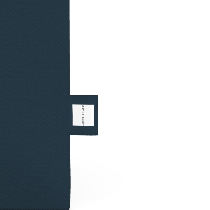 Chic Ink Blue Tote Bag - Namaste Then Chardonnay Design for Yoga & Wine Lovers