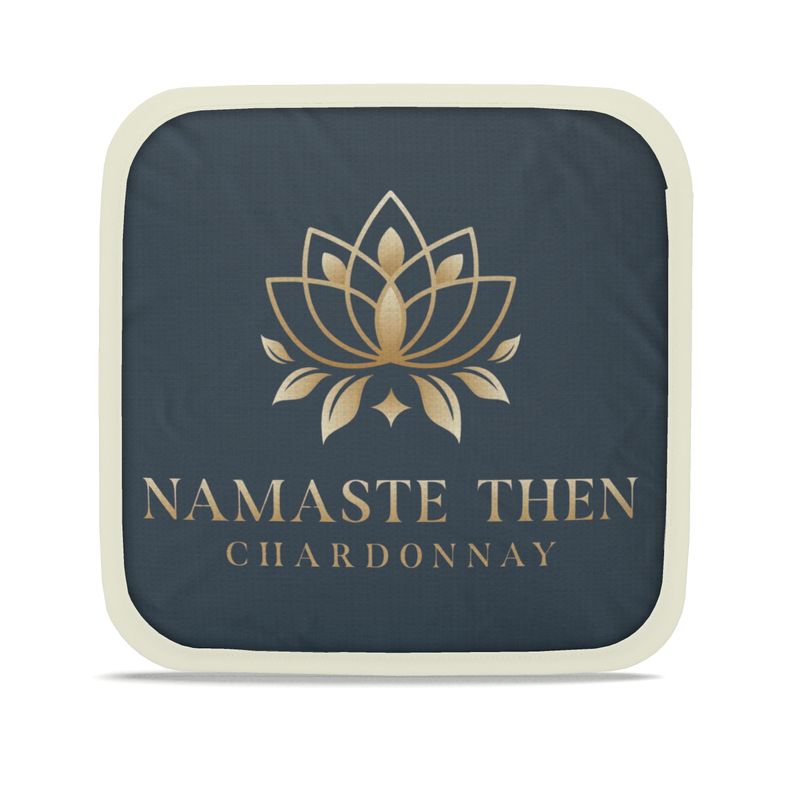 Namaste Then Chardonnay: Set of 2 Ink Blue Pot Grabs