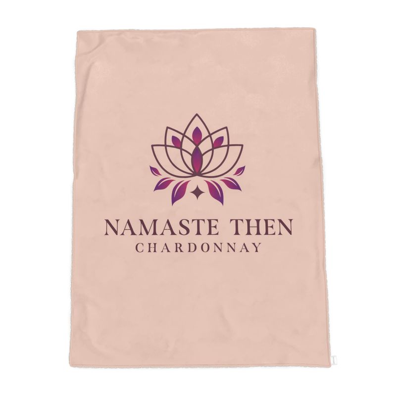 Chic Namaste Then Chardonnay Pink Sherpa Luxe Throw