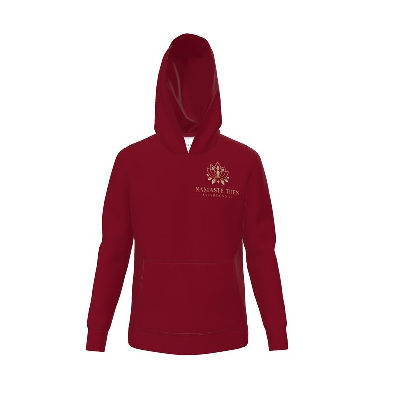 Namaste Then Chardonnay Hoodie | Luxury Burgundy Sweatshirt