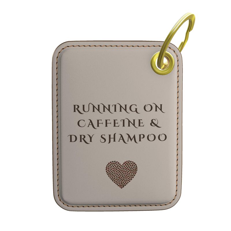 Caffeine & Dry Shampoo Key Ring | Cute Accessory for Busy Mums