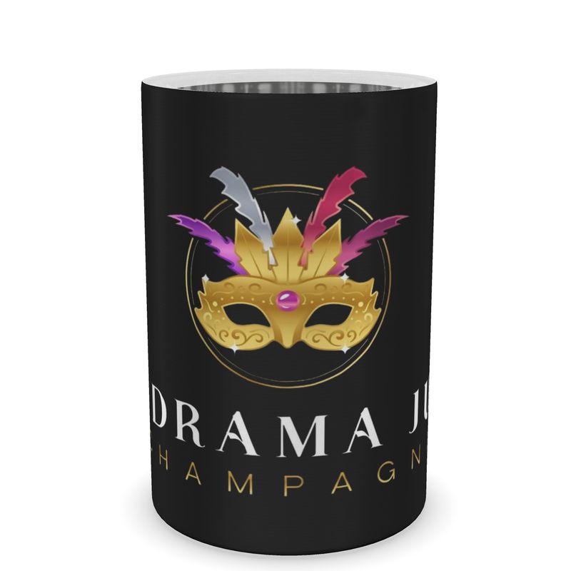 Elegant Black Wine Cooler: No Drama Just Champagne Design