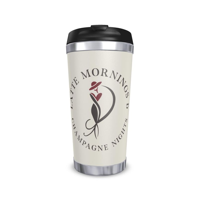 Travel Mug: Latte Mornings & Champagne Nights - Perfect for On-the-Go