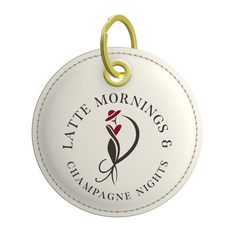 Latte Mornings & Champagne Nights Key Chain - Fun Accessory for Everyday Use