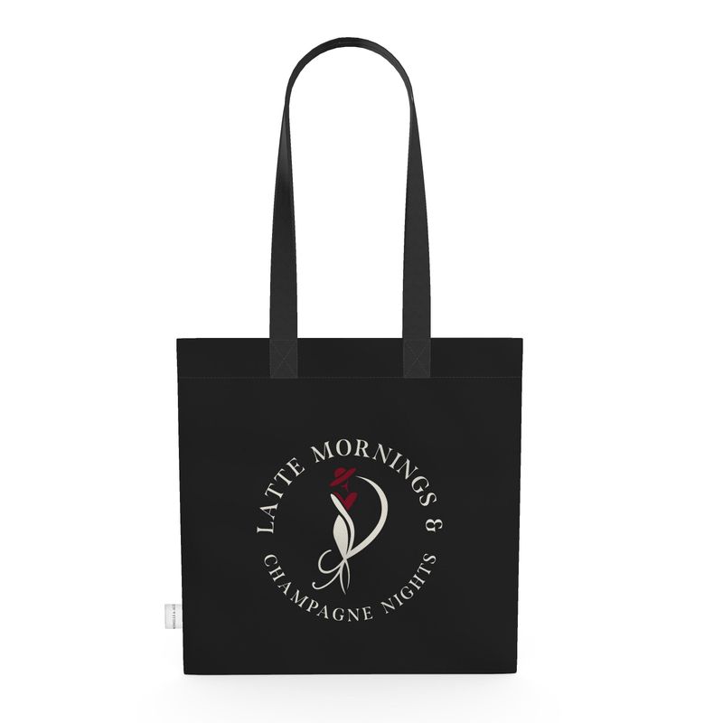 Latte Mornings & Champagne Nights Tote Bag - Stylish Eco-Friendly Carryall