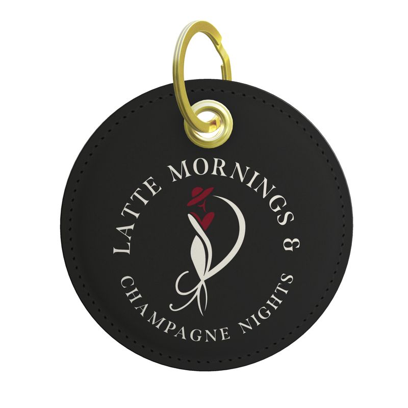 Latte Mornings Champagne Nights Keychain - Perfect Gift for Coffee Lovers