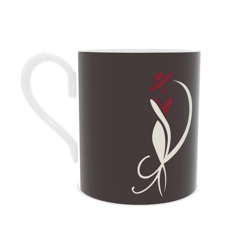 Chic Bone China Mug - Latte Mornings & Champagne Nights Design for Every Occasion