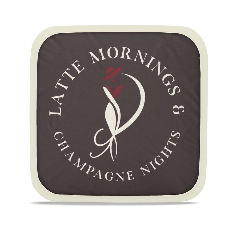 Latte Mornings & Champagne Nights: Set of Two Pot Grabs