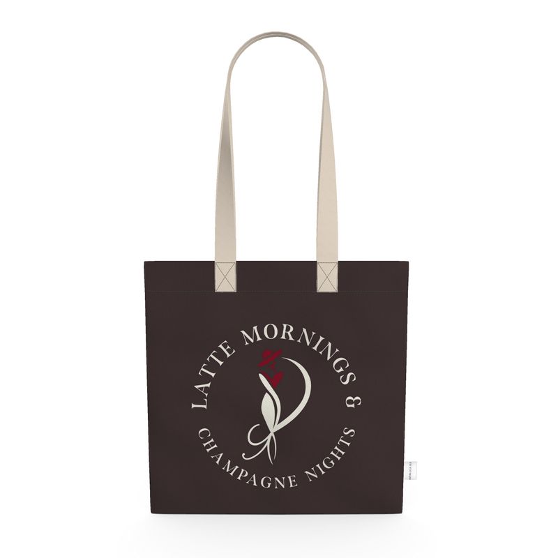 Latte Mornings & Champagne Nights Tote Bag - Stylish Everyday Accessory